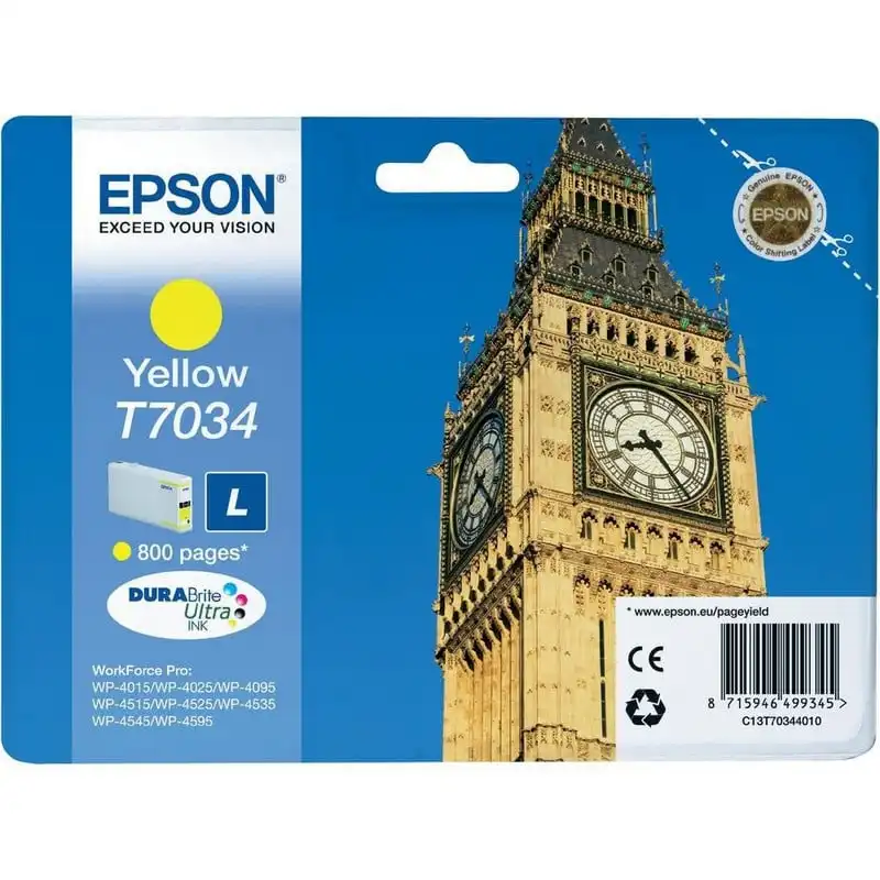 Epson T7034 L Amarillo WP-4000/4500