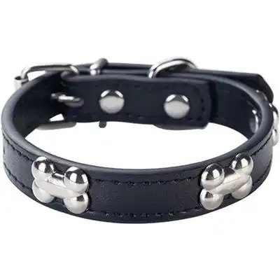 HausPets Collar acolchado de piel sintética para perro, negro, pequeño - Artículo 1 - HausPets - Comparador de precios