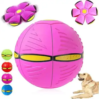 HausPets Pelota deformable forma platillo volador – Frisbee mágico – Rosa - Frisbee mágico rosa - HausPets - Comparador de precios