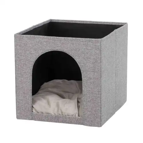 Trixie Ella Cama Cueva Plegable Gris para gatos