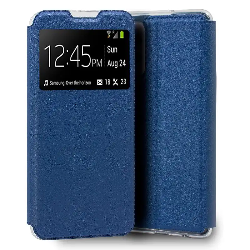 Cool Funda Flip Cover Liso Azul para Samsung A525 Galaxy A52 / A52 5G / A52s 5G