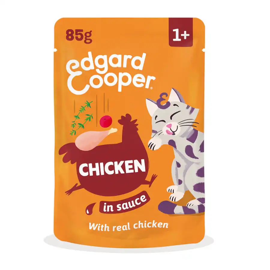 Edgard & Cooper Pollo sobre en salsa para gatos 85 g - Edgard & Cooper - Comparador de precios