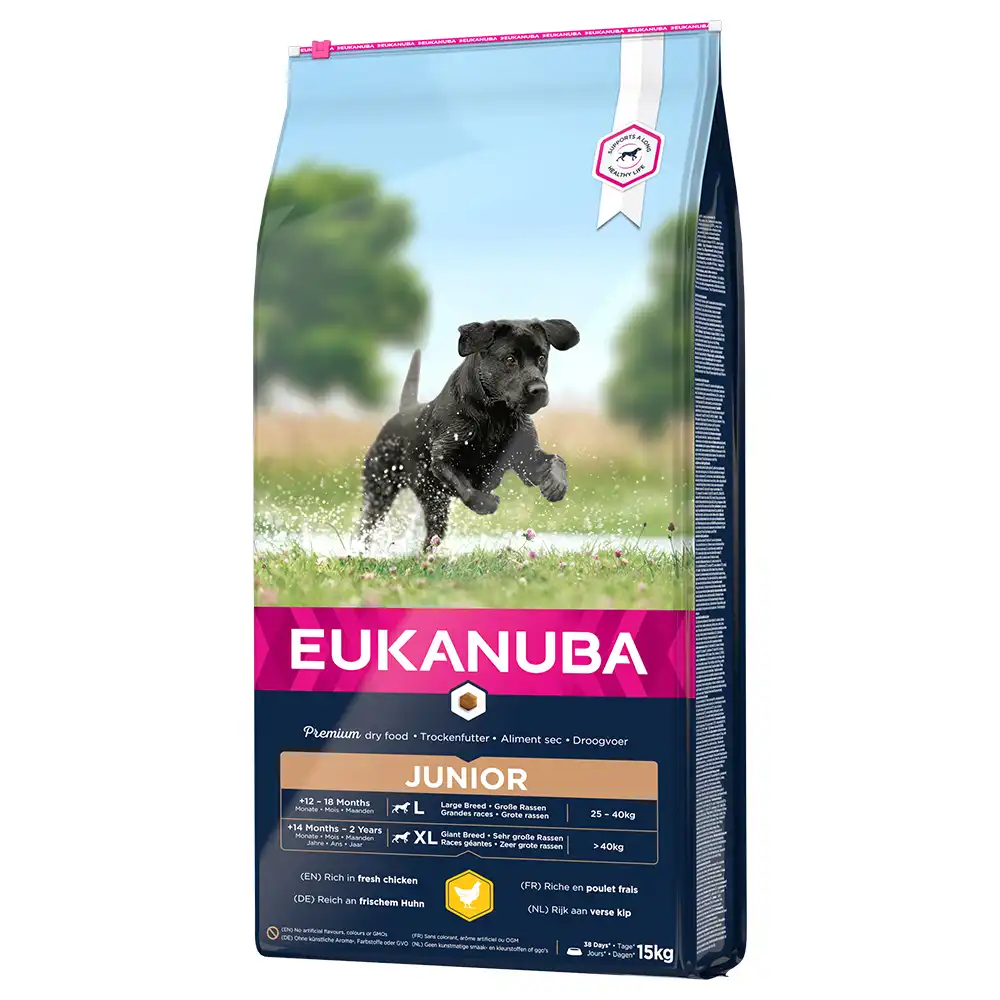 Eukanuba Developing Junior razas grandes y muy grandes con pollo - 15 kg