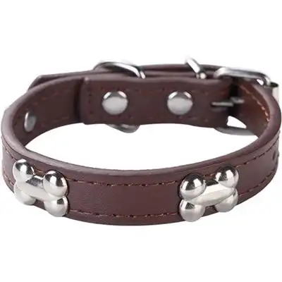 HausPets Collar acolchado piel sintética perro, color café, talla pequeña - Artículo 1 - HausPets - Comparador de precios