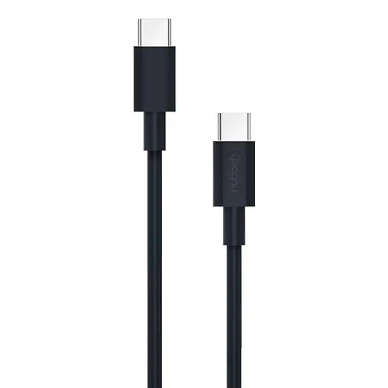 Nubbeh Borealis Cable USB-C a USB-C de Silicona Líquida 1.5m 3a 60W Negro