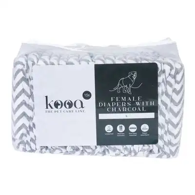Pañales kooa con carbón vegetal para perras - L - kooa - Comparador de precios