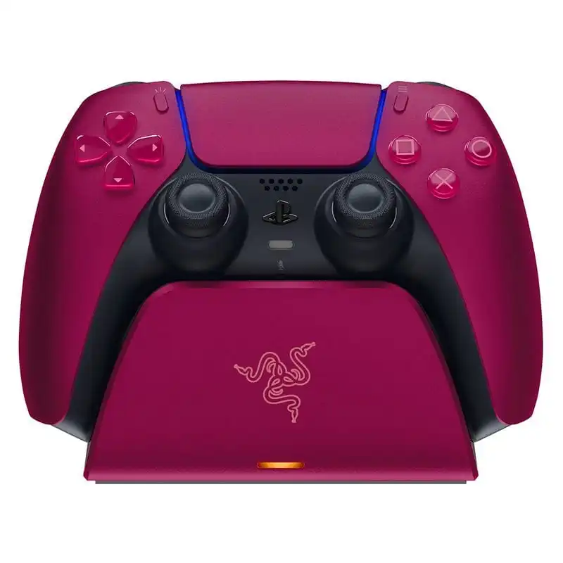 Razer Base de Carga Rápida para Mando Inalámbrico DualSense de PS5 Roja