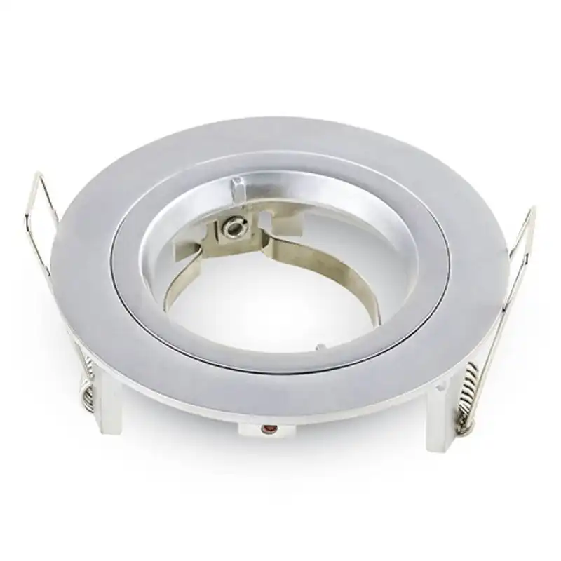 V-Tac Aro Empotrable para Bombillas GU10 81x34mm Plata