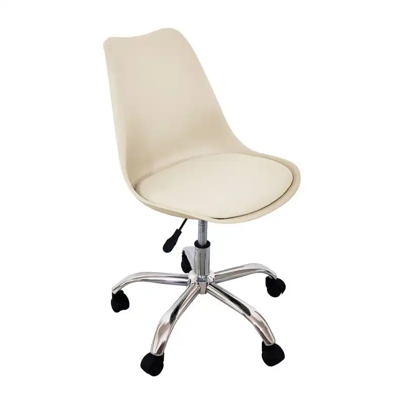 Adec Enjoy Silla de Escritorio con 5 Ruedas Beige