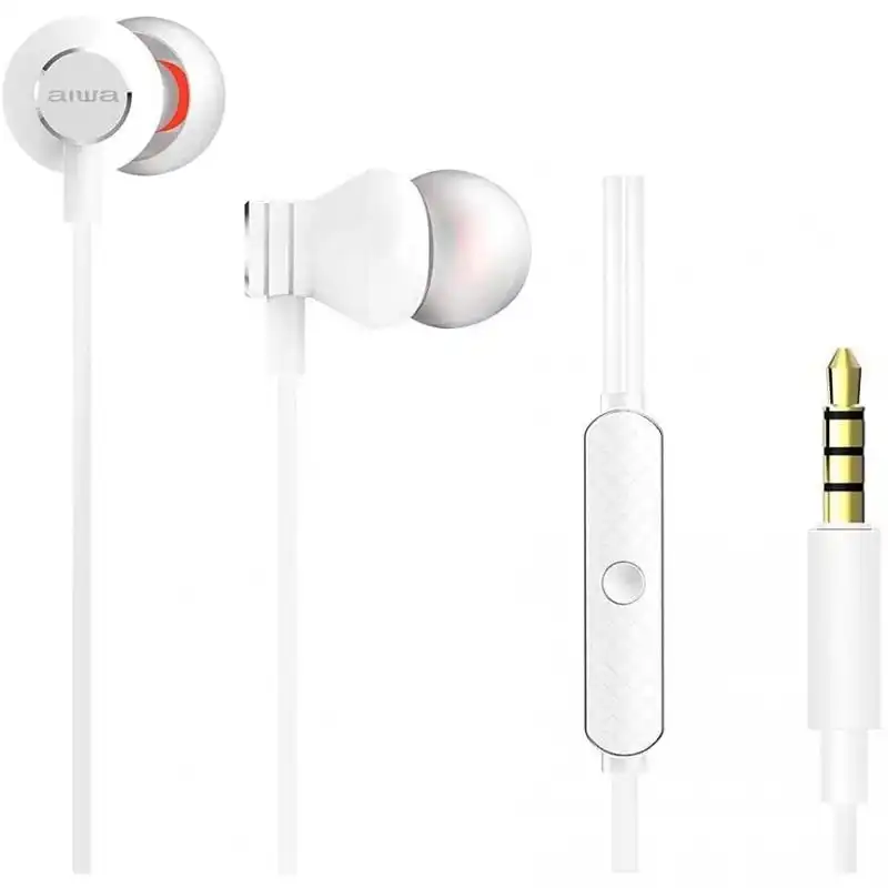 Aiwa ESTM-50 Auriculares con Micrófono Blancos