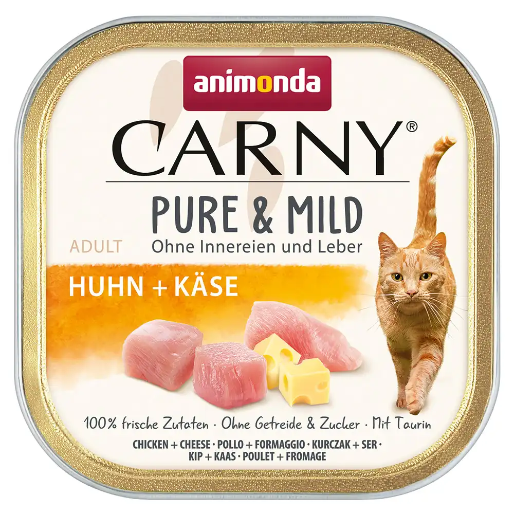 Animonda Carny Adult Pure & Mild 32 x 100 g - Pollo + queso