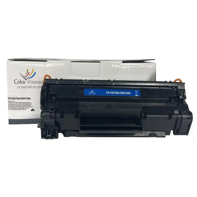 Color Premium Toner Compatible con HP CE285A/CB436A/CB435A/85A/36A/35A/Canon CRG725/CRG713/CRG712 Negro