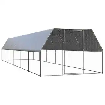 Jaula Gallinero De Acero Galvanizado 3x12x2 M