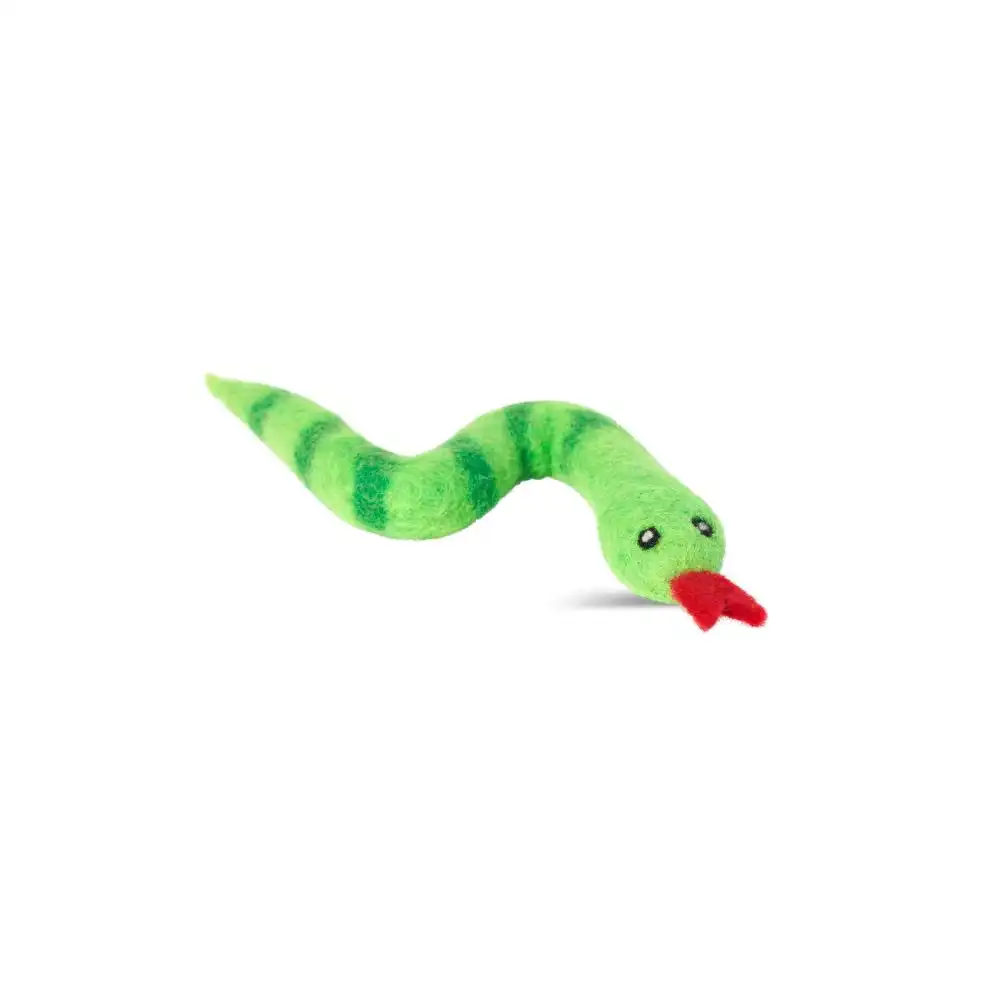 MariGold  serpiente para gato de fieltro de lana natural Ophi - 2x25cm - MariGold - Comparador de precios