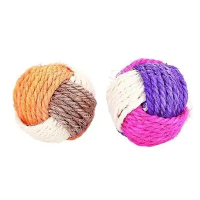 MCBOSON Juego de 2 pelotas de sisal de colores para gatos - Dos habitaciones - Mcboson - Comparador de precios