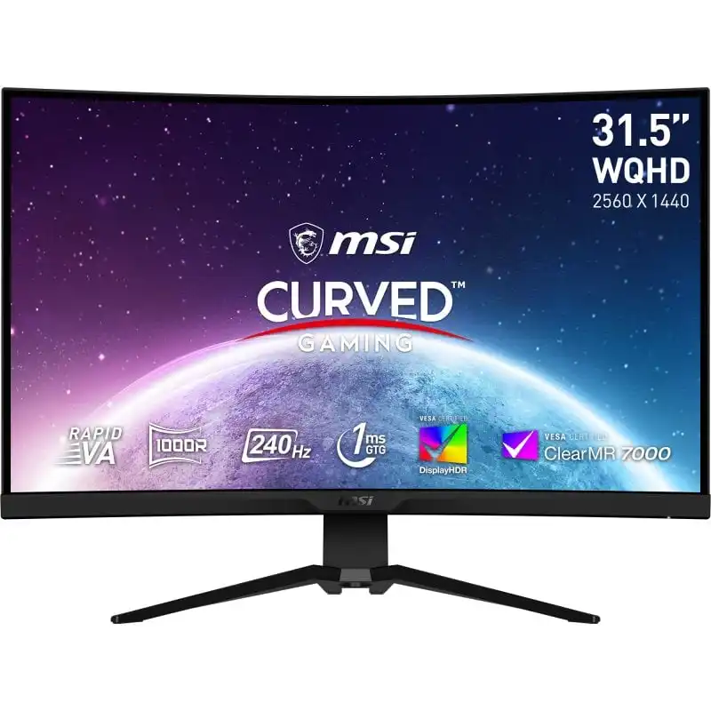 MSI MAG 325CQRXF 31.5" LED WQHD 240Hz Freesync Premium Curvo