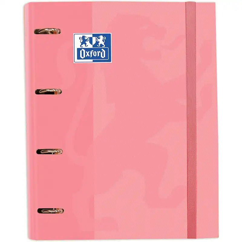 Oxford Classic EuropeanBinder Carpeblock Archivador con Recambio A4+ Rosa Chicle