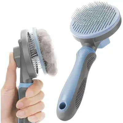 Pawffee Cepillo de masaje autolimpiante para perros gatos pelo largo - Azul - 1 pieza - Pawffee - Comparador de precios