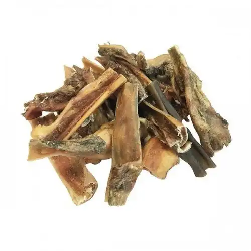 Snack deshidratado de piel de vacuno para perros