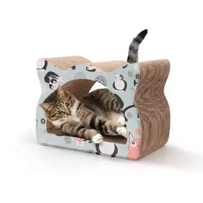 UAMLY Rascador de cartón para gatos con zona de descanso - 1 pieza - Uamly - Comparador de precios