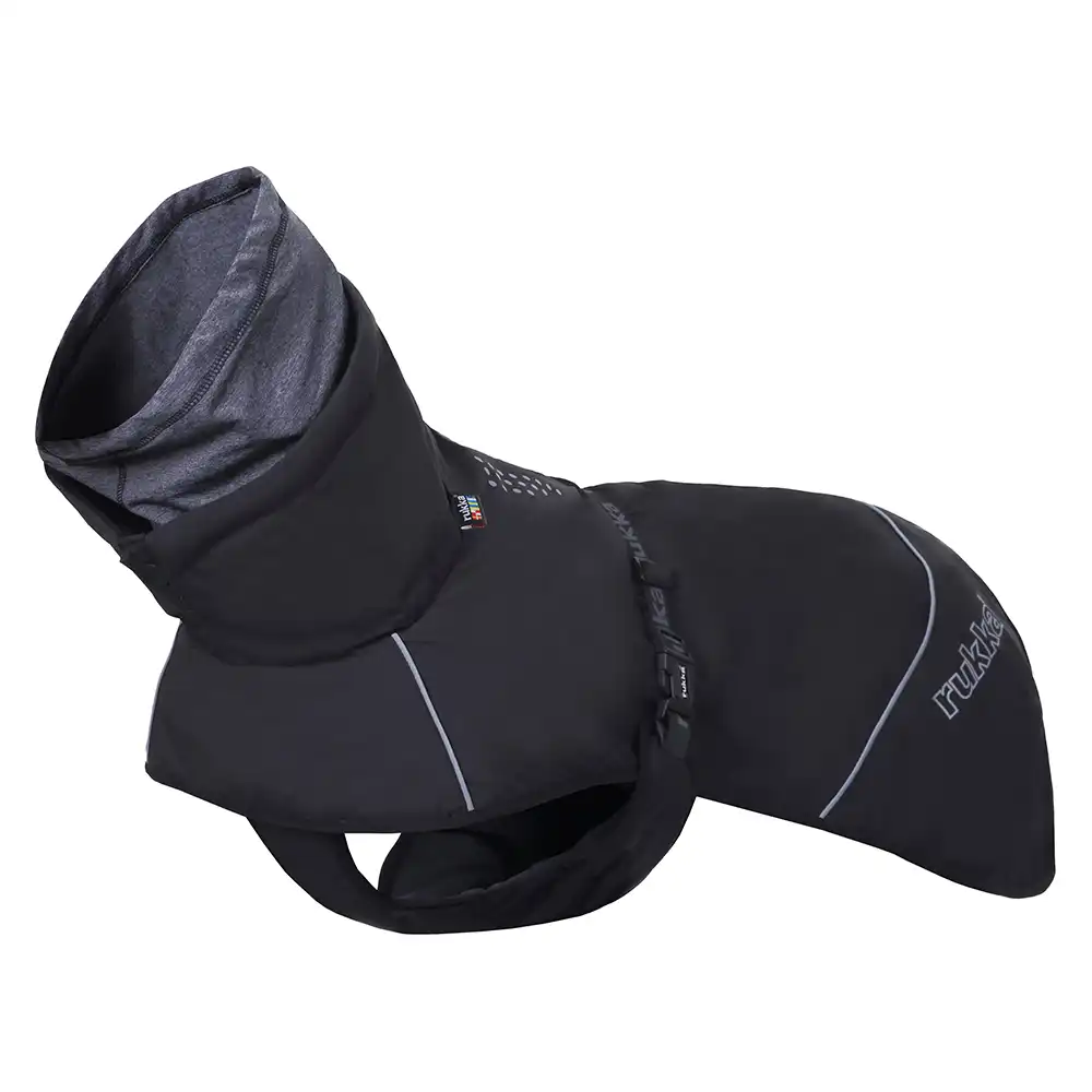 Abrigo Rukka® Warmup negro para perros - aprox. 45 cm largo de espalda