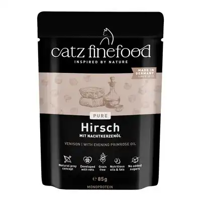 catz finefood Pure Pouch 8 x 85 g - Ciervo - catz finefood - Comparador de precios