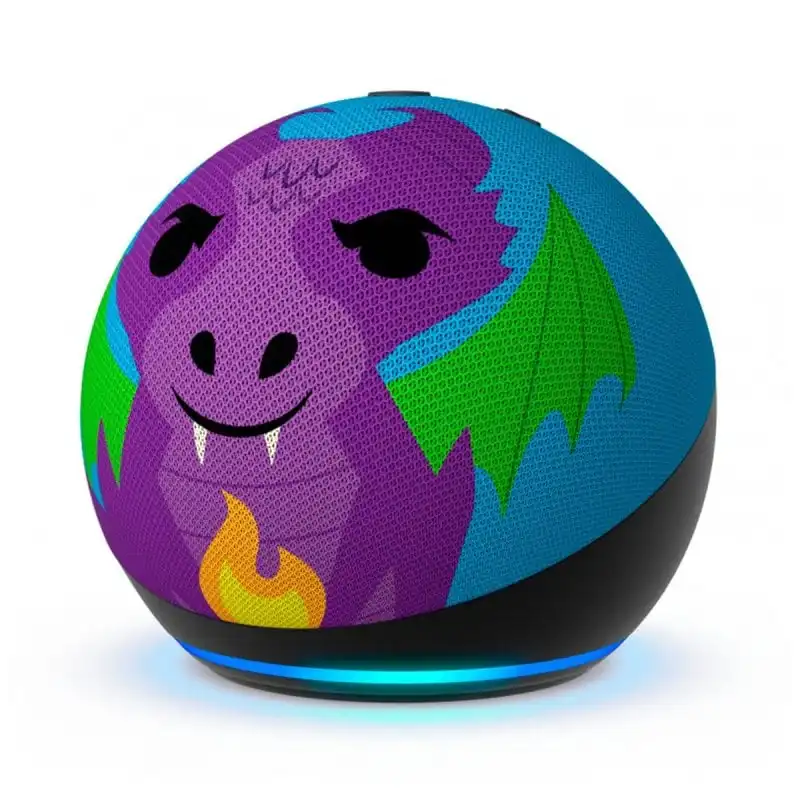 Echo Dot Kids (5ª Generación, modelo de 2022) Asistente Virtual con Control Parental Dragon