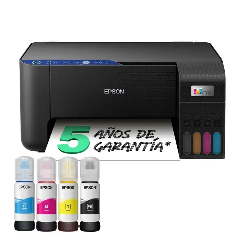 Epson EcoTank ET-2811 Multifunción Depósito de Tinta, Wi-Fi y Hasta 3 Años de Tinta Incluida