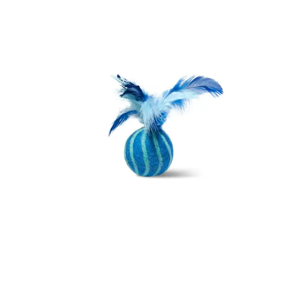 MariGold Pelota con plumas para gato de lana natural Ibis - 5x5cm - MariGold - Comparador de precios