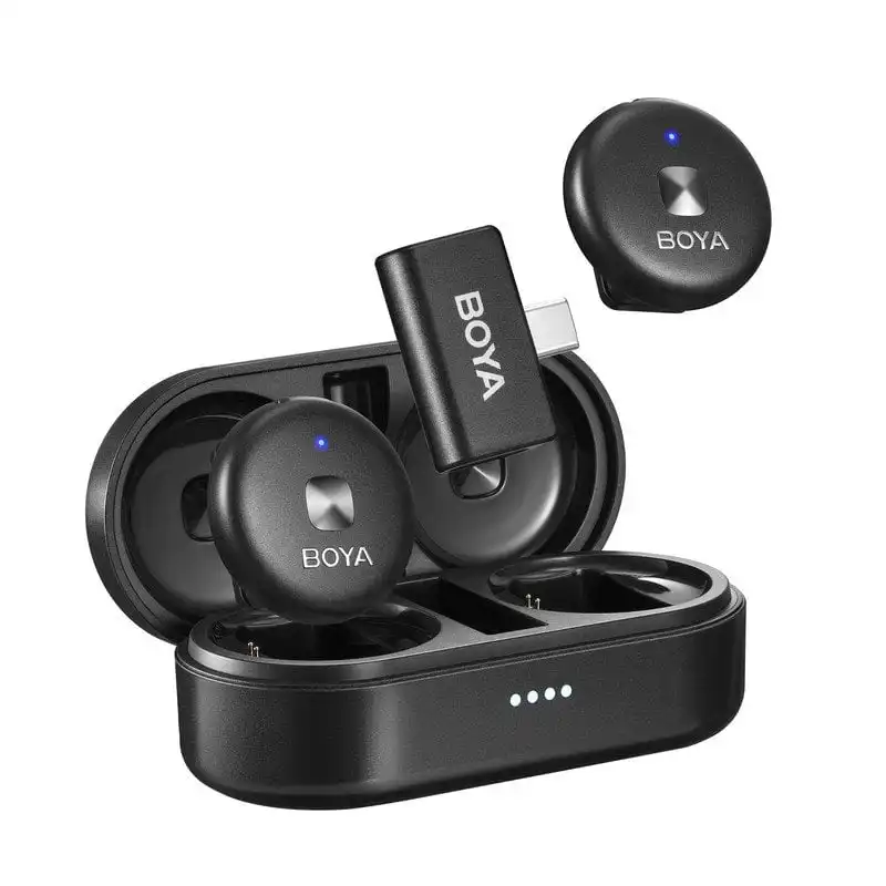 Boya Omic-U Sistema de Micrófono Inalámbrico Ultra Compacto Rango 50m Android USB-C Negro