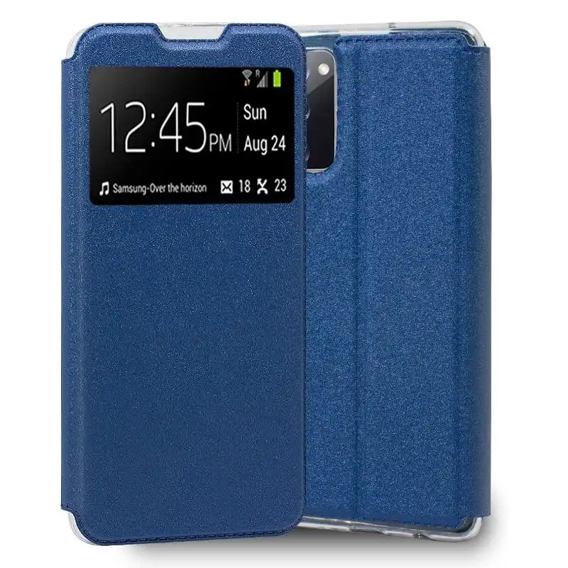 Cool Funda Flip Cover Liso Azul para Samsung Galaxy S20 FE