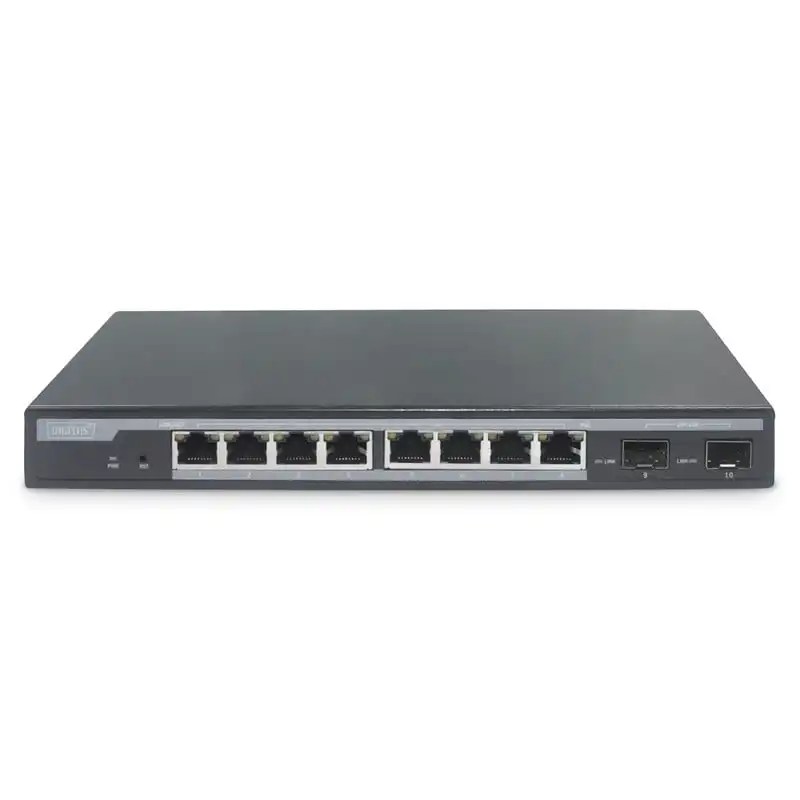 Digitus Conmutador Gigabit PoE de 8 Puertos Gestionado L2 + 2 SFP