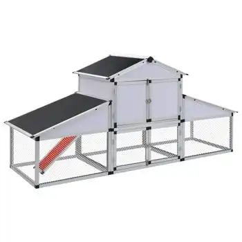 Gallinero Con Corral Y Nido Aluminio