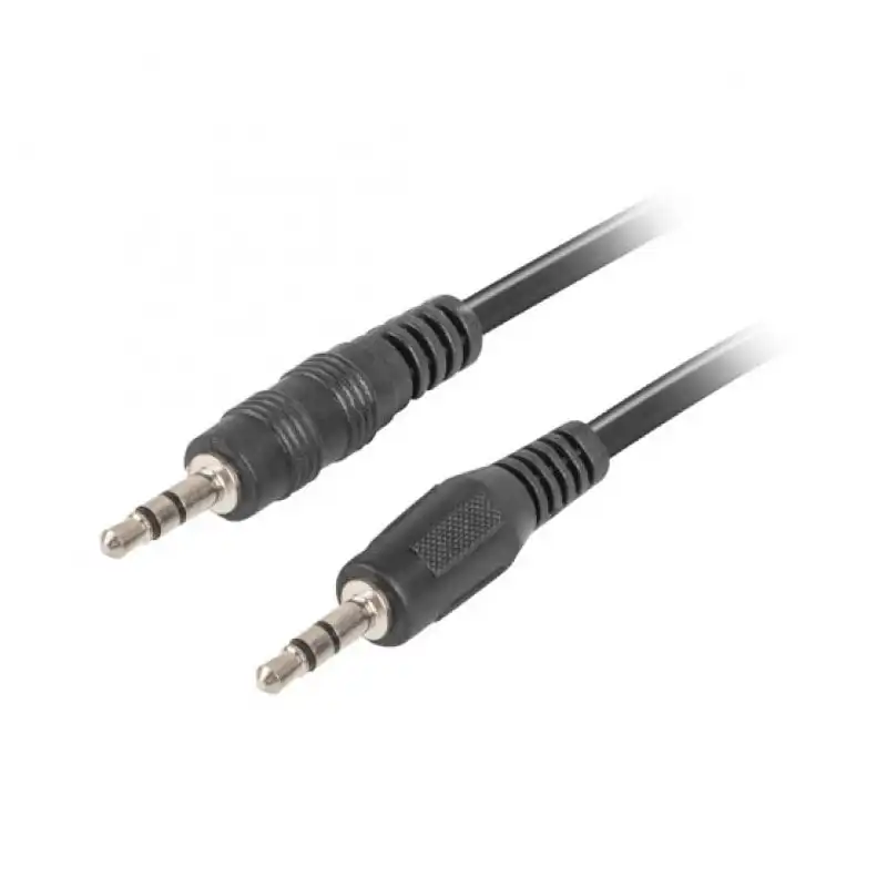 Lanberg Cable Audio MiniJack 3.5mm 3 Pin Macho/Macho 1.2m Negro