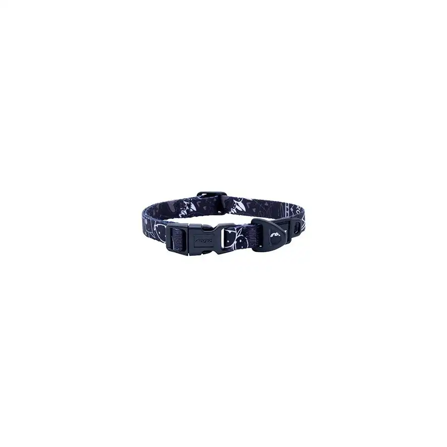 Rogz Collar Grafitti Negro para perros - 20–31 cm x 11 mm - Rogz - Comparador de precios