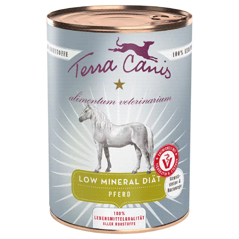 Terra Canis Alimentum Veterinarium Dieta Baja en Minerales 6 x 400 g - Caballo