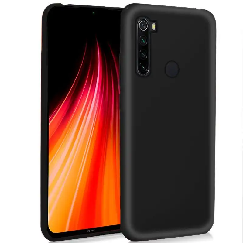 Cool Funda Silicona Negra para Xiaomi Redmi Note 8/Note 8 (2021)