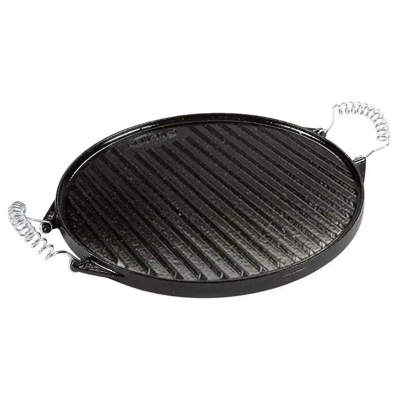 Garcima Plancha Asar Redonda de Hierro Fundido Esmaltada 32cm