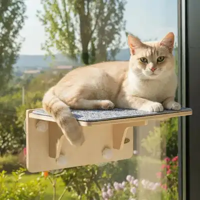 HausPets Poste rascador madera maciza ventosas sisal ventana Pecute, 15 kg - Artículo 1 - HausPets - Comparador de precios