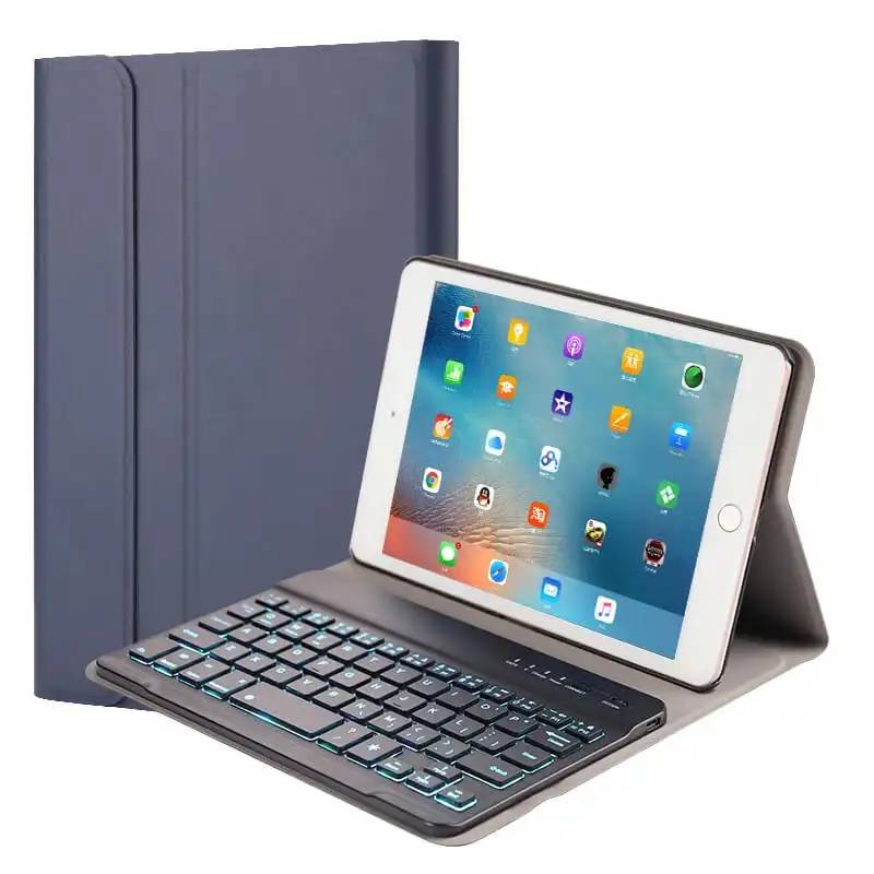 Royal Bailey 1029D Funda con Teclado Bluetooth para Ipad Mini 4/5 Azul