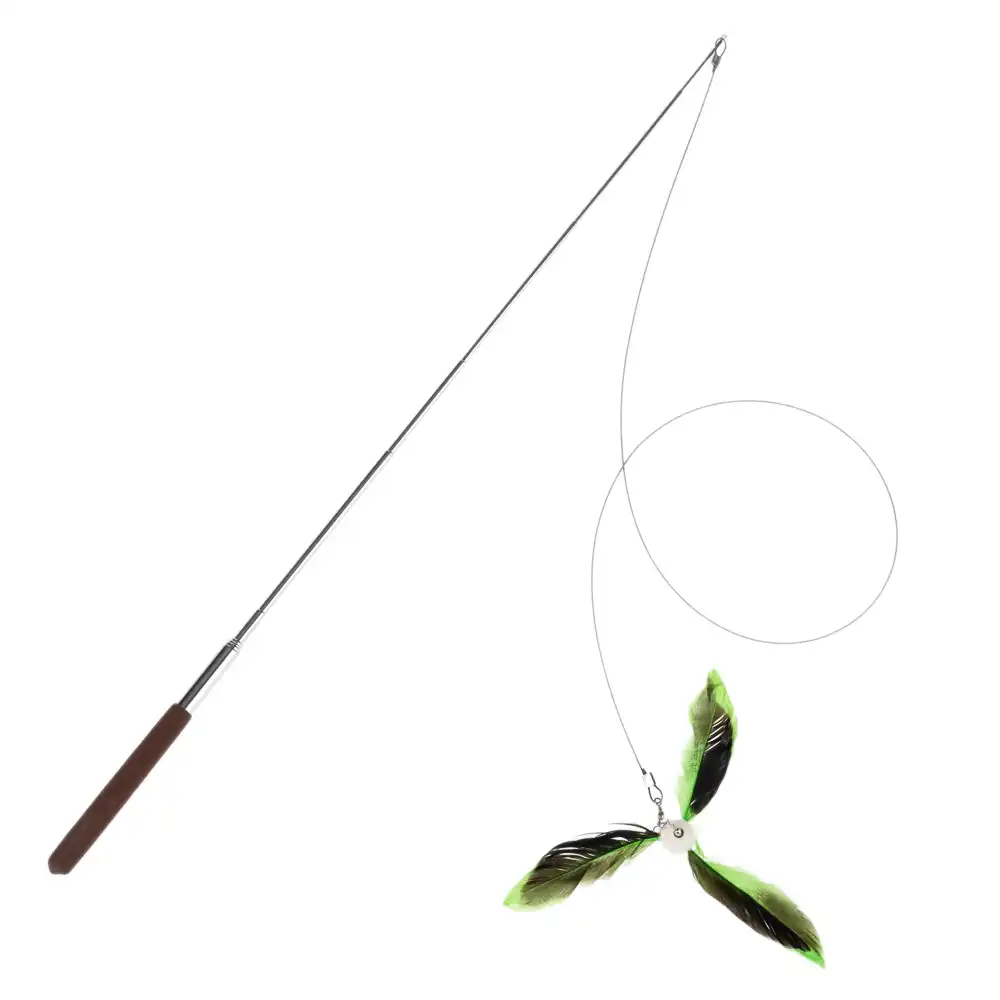 TIAKI Caña telescópica con plumas - 1 unidad