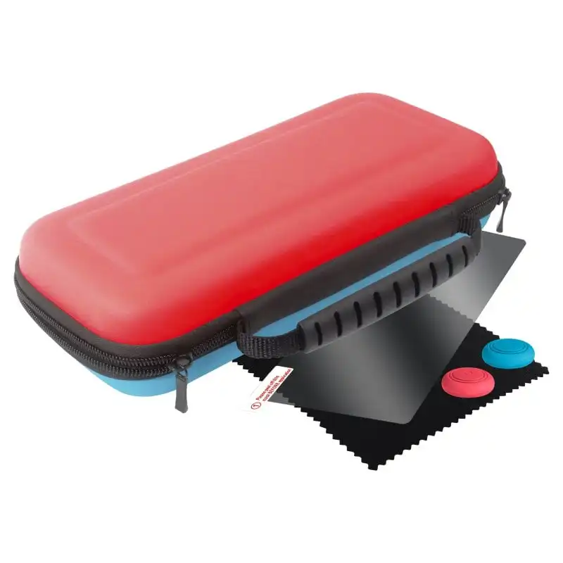 Blackfire Fresh Pack Funda + Accesorios para Nintendo Switch OLED Rojo/Azul