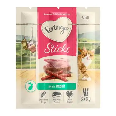 Feringa Sticks con conejo para gatos - 3 x 6 g - Feringa - Comparador de precios