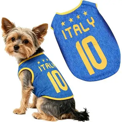 HausPets Camiseta de fútbol para perros - Italia - Italia-M - HausPets - Comparador de precios
