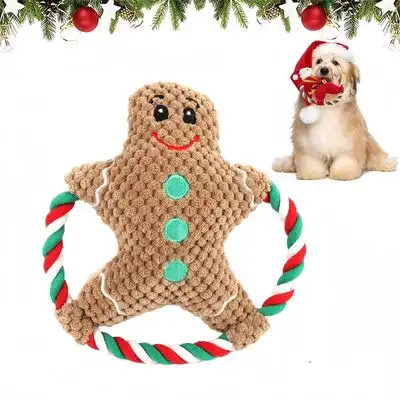 IntiMeg Peluche navideño para perros - Hombre de jengibre - IntiMeg - Comparador de precios