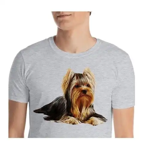 Mascochula camiseta hombre personalizada con tu mascota gris