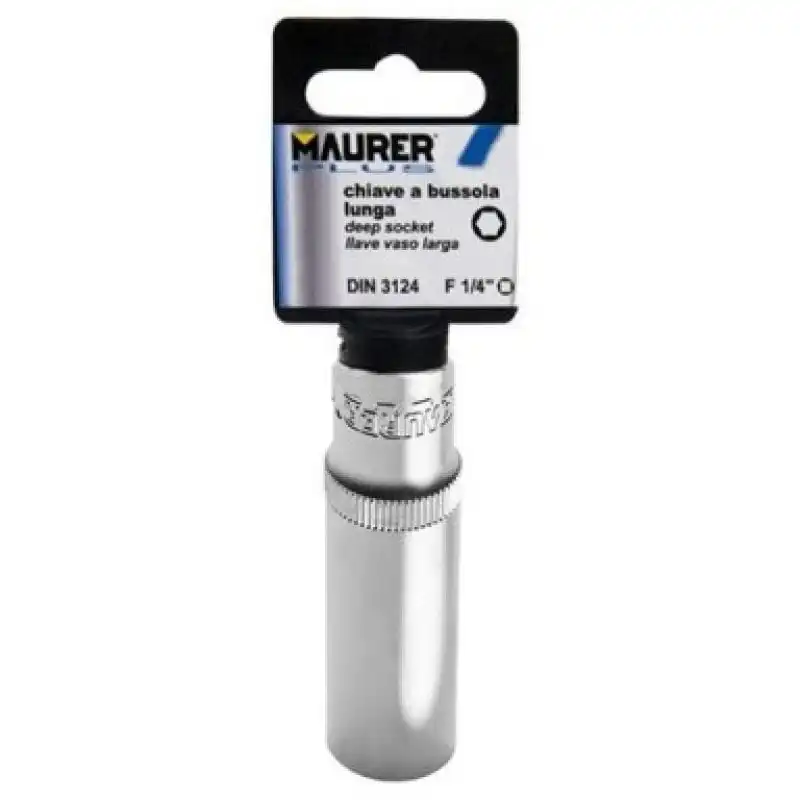 Maurer Llave Vaso Larga Hexagonal 1/4" 12mm