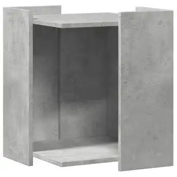 Mueble Arenero De Gatos Madera Gris Hormigón 42x42x51 Cm Vidaxl