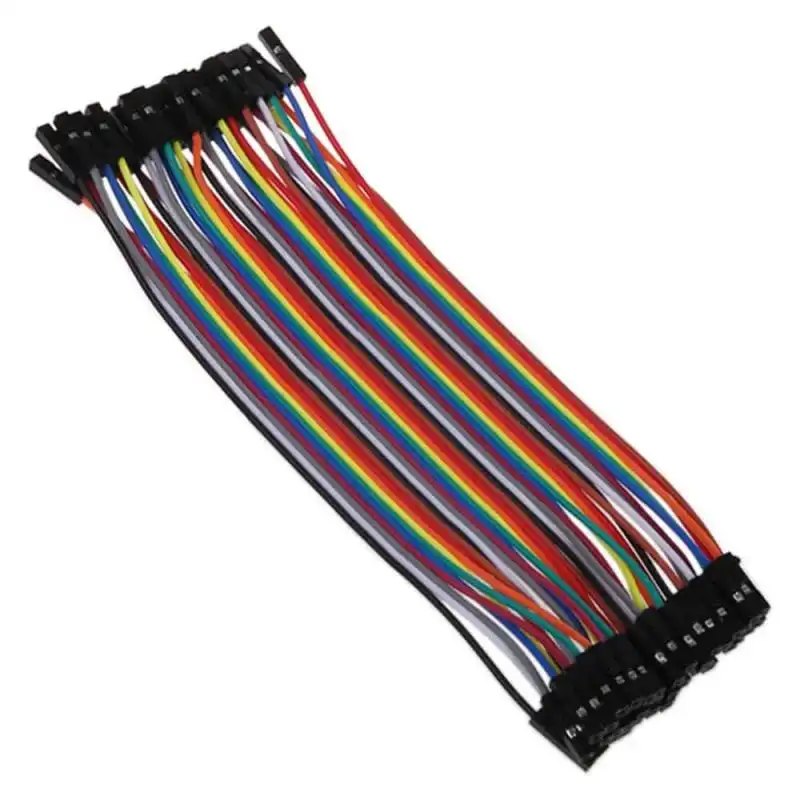OcioDual 40x Cables Jumpers Dupont 2.54 Hembra/Hembra 20cm para Arduino