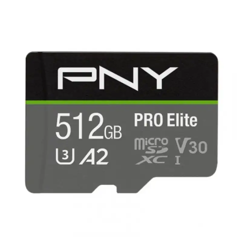 PNY Pro Elite microSDXC 512GB UHS-I U3 Clase 10